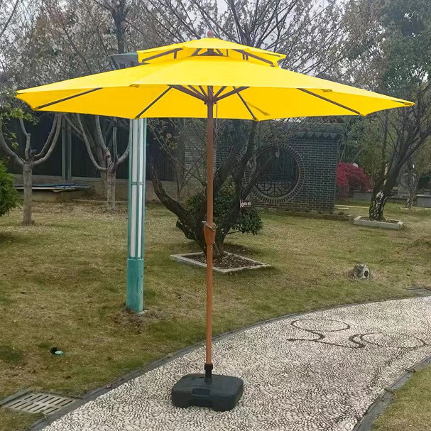 Paraguas al aire libre patio al aire libre jardín mitad de paraguas solar camping cabina de seguridad paraguas image 63