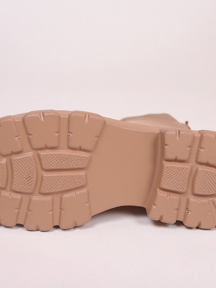 Fly kootud spordisaapad naiste uued sügis- ja talvesaapad naiste suured saapad libisevad sokkisaapad_voghion.com