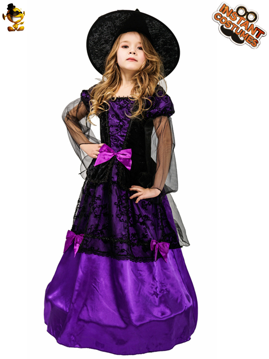 Cosplay mascarada traje de Halloween traje chica misteriosa bruja traje de distribución al por mayor