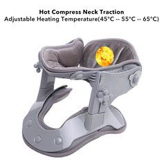 Cross-border 3-level heated cervical vertebra traction instrument, five-level height-adjustable hot compress cervical vertebra support frame fixator correction