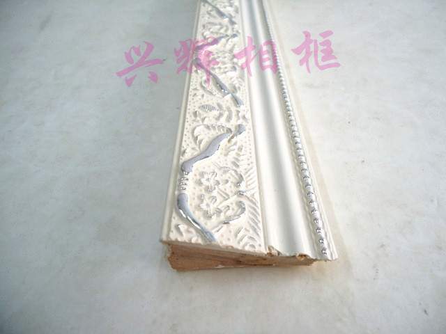 Wooden Line 533 Silver Photo Frame Line Cross Stitch Mounting Decorative Line Photo Frame Strip Gypsum Line