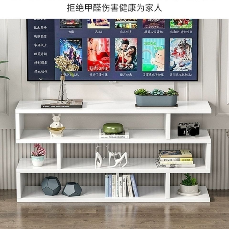 Free Shipping Living Room Bedroom Long Tv Cabinet Small Apartment Wall Cabinet Mini Single Floor-Standing Space-Saving Narrow Simple Design