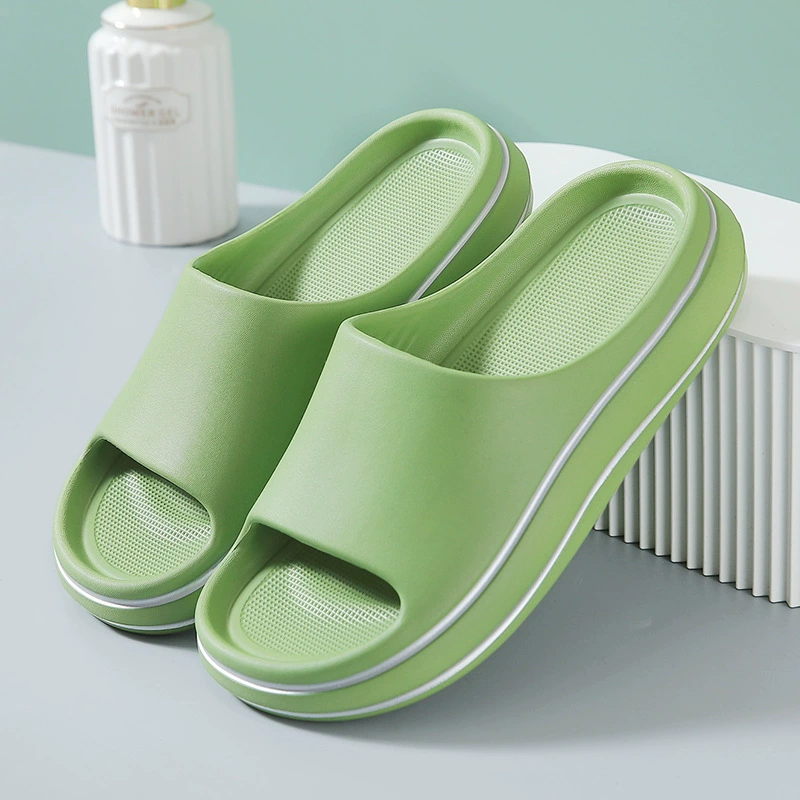 Парные тапочки, женские летние домашние модные домашние тапочки с толстым дном, ощущение дерьма, Тапочки для ванной, мужские Нескользящие, увеличивающие рост, верхняя одежда