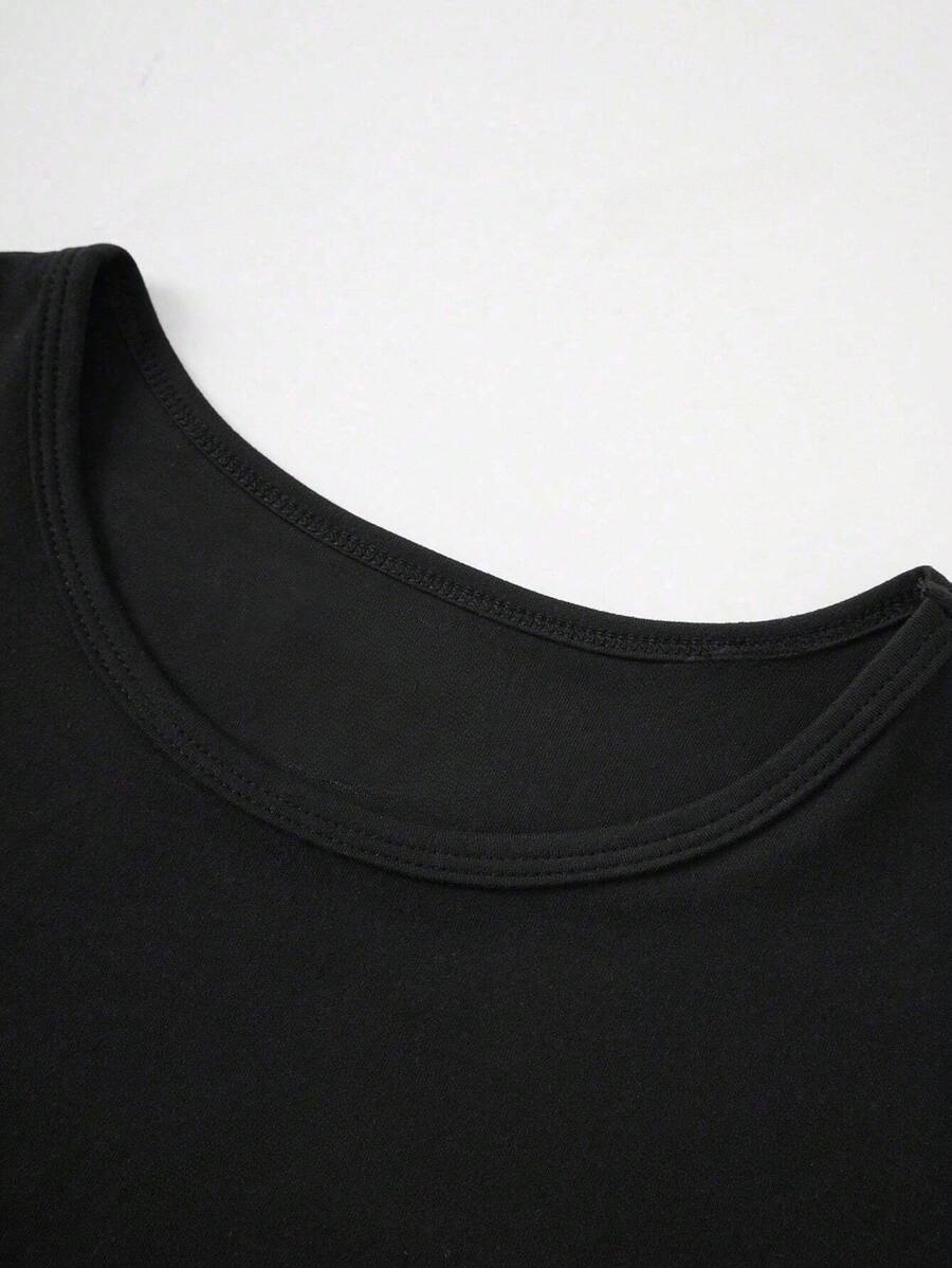 2024 Hot-Selling European And American Style Slim Fit Round Neck Short Sleeve T-Shirt Cross-Border Trade_ecoleips.com