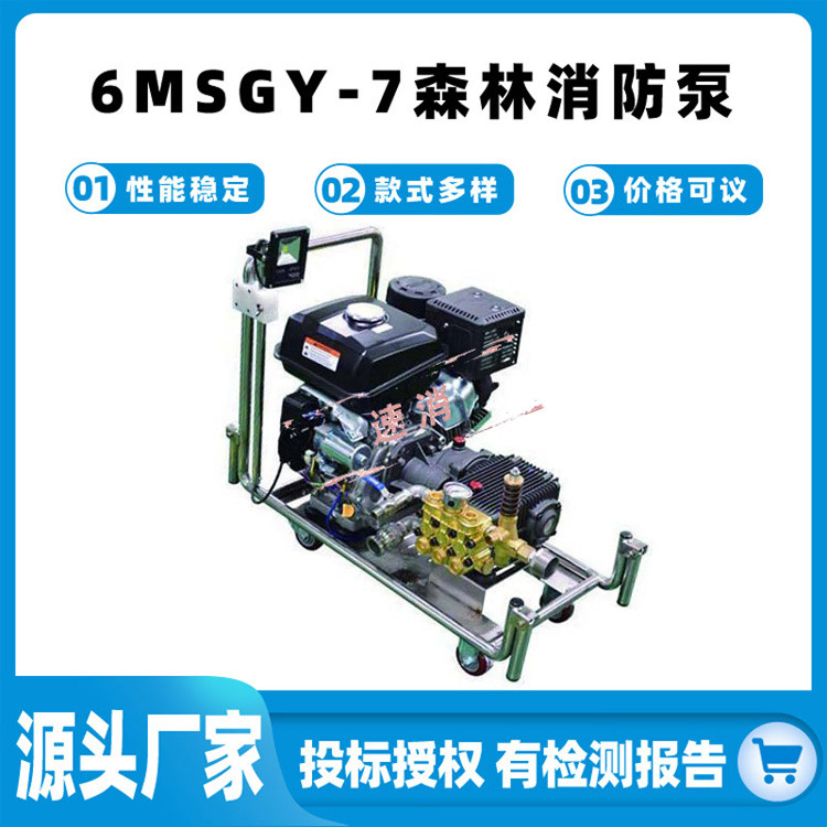 6MSGY-7森林消防泵移动远程输送水泵高扬程灭火泵森林扑火抽水泵