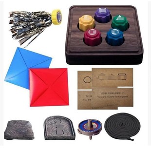 Cross-Border New Product Korean Folk Game Set Korean Folk Game Set 3D Printed Toy Ornaments