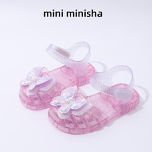 2025女童外出凉鞋宝宝果冻鞋夏新款童鞋小童洋气儿童公主鞋子外出