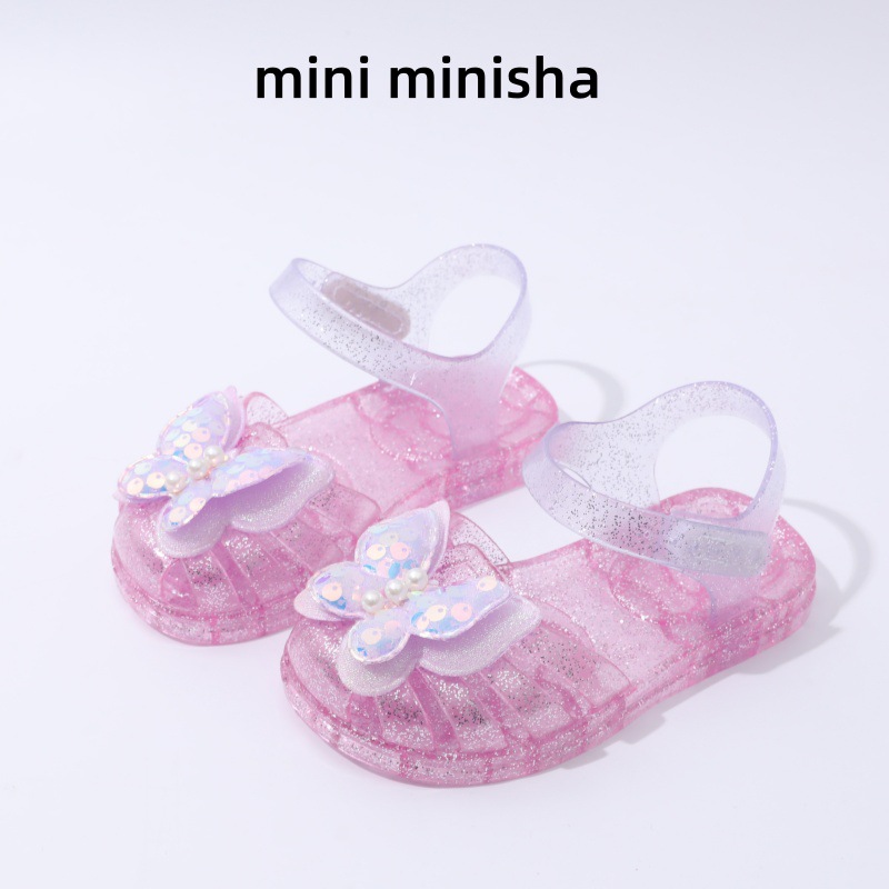 2025女童外出凉鞋宝宝果冻鞋夏新款童鞋小童洋气儿童公主鞋子外出