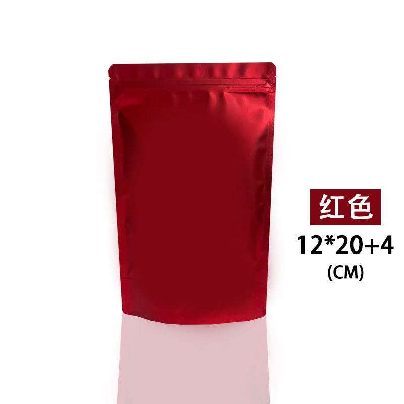 Color auto-Sellado bolsa de papel de aluminio esmerilado auto-permanente bolsa de alimentos de té bolsa sellada cebo de pescado en polvo bolsa de embalaje de plástico