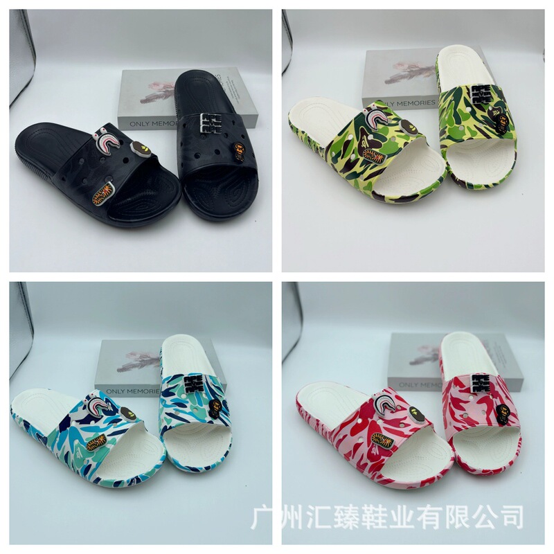 New Camouflage Ape Cave Shoes for Men and Women, Slippers for Men and Women, Outdoor Non-Slip Beach Sandals