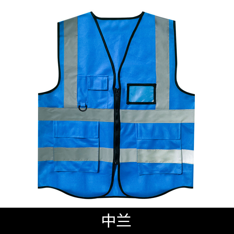 Construcción chaleco de seguridad de tráfico reflector chaleco de construcción de carretera de servicio chaleco reflectante fabricante de chaleco reflectante