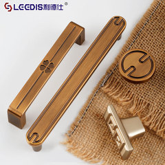 Factory direct sales New Chinese style cabinet door furniture handle Retro zinc alloy drawer wardrobe cabinet door handle