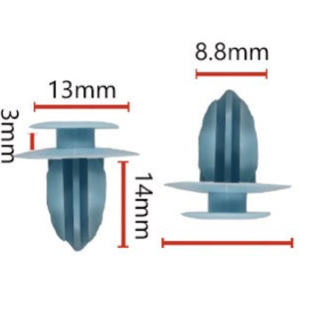 Clip de Fijación para Panel de Puerta de Coche D267 de Nylon PA66 image 1