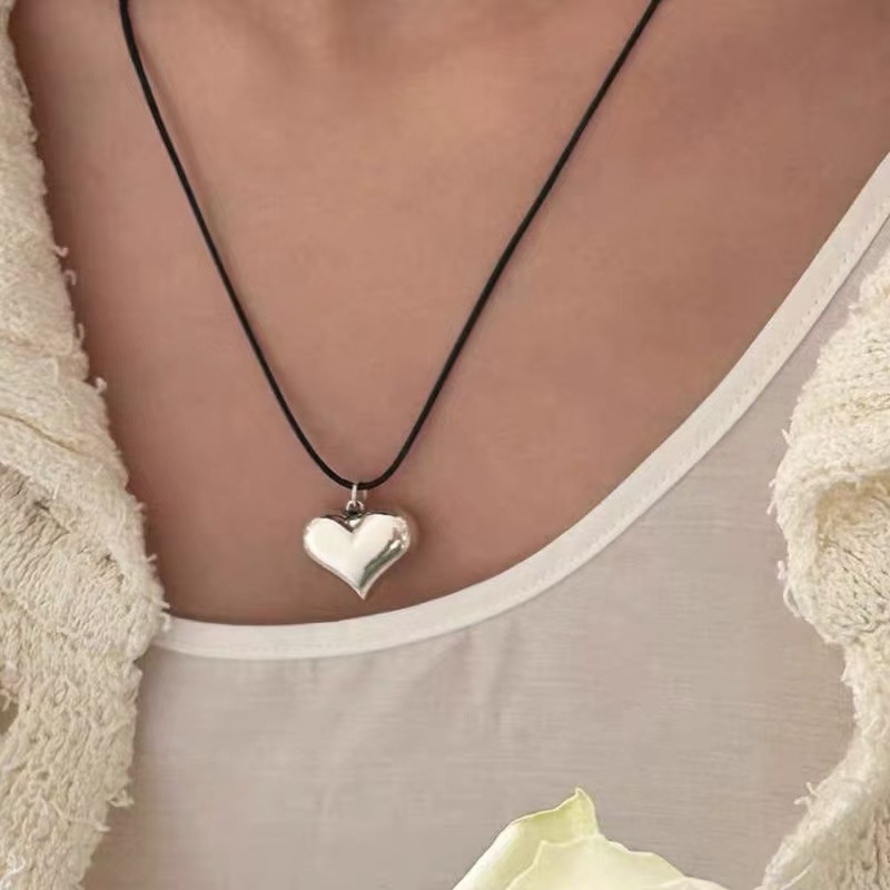 Otoño y invierno minimalistas collares colgante de goteo de Feng Shui mujeres chaqueta larga suéter cadena casual accesorios de lujo ligero