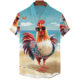 2023 new men's short sleeve shirt cross-border trade 3D digital printing trend casual factory direct sales