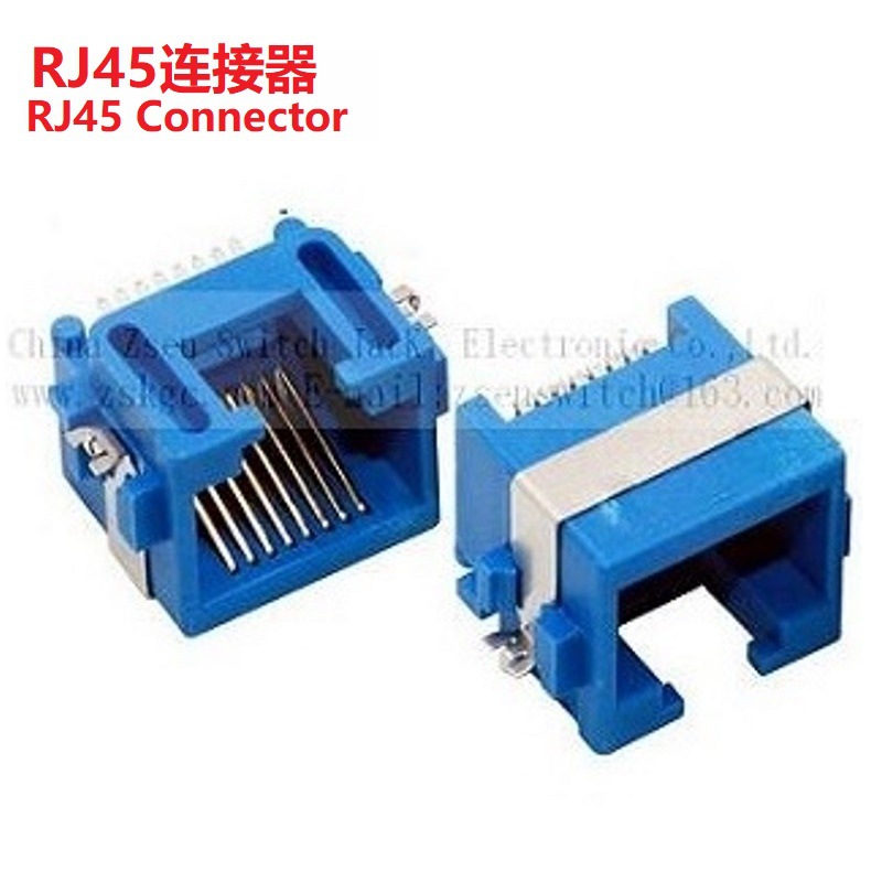 电器RJ45插座沉板半包   通讯网络RJ45插座  网口RJ45母座沉板