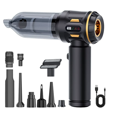 Car Vacuum Cleaner Wireless Brushless Tozsoranlar - st-6900bplus-black-goldthree-speed-adjustment-16000pa111v-with-digital-display-led-lighting