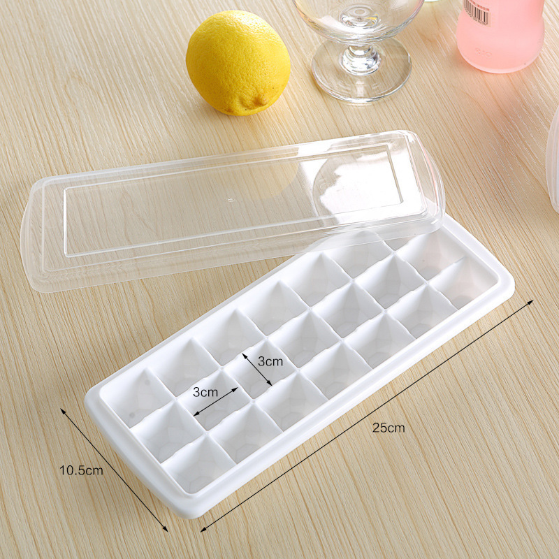Square Ice Tray with 21 or 65 Compartments, Plastic Pp Ice Cube Mold, Refrigerator Ice Box, Ice Mold, Ice-Making Box, Quick-Freezing, Easy to Demold Square Ice Tray with 21 or 65 Compartments, Plastic Pp Ice Cube Mold, Refrigerator Ice Box, Ice Mold, Ice-Making Box, Quick-Freezing, Easy to Demold