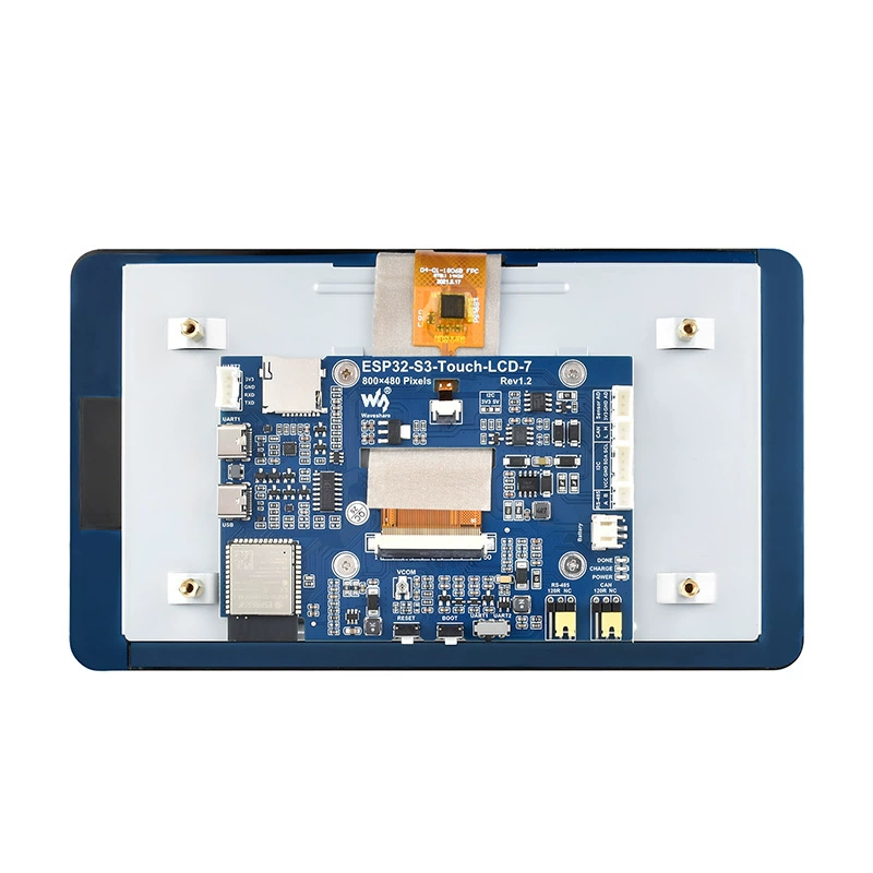 ESP32-S3 7-дюймовая емкостная сенсорная панель разработческая плата с разрешением 800×480, пятиточечный сенсор WiFi Bluetooth