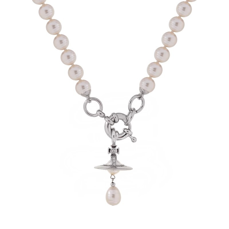 Empress Vivienne Baroque Pearl Three-Dimensional Saturn Necklace Ins Celebrity High-End Necklace