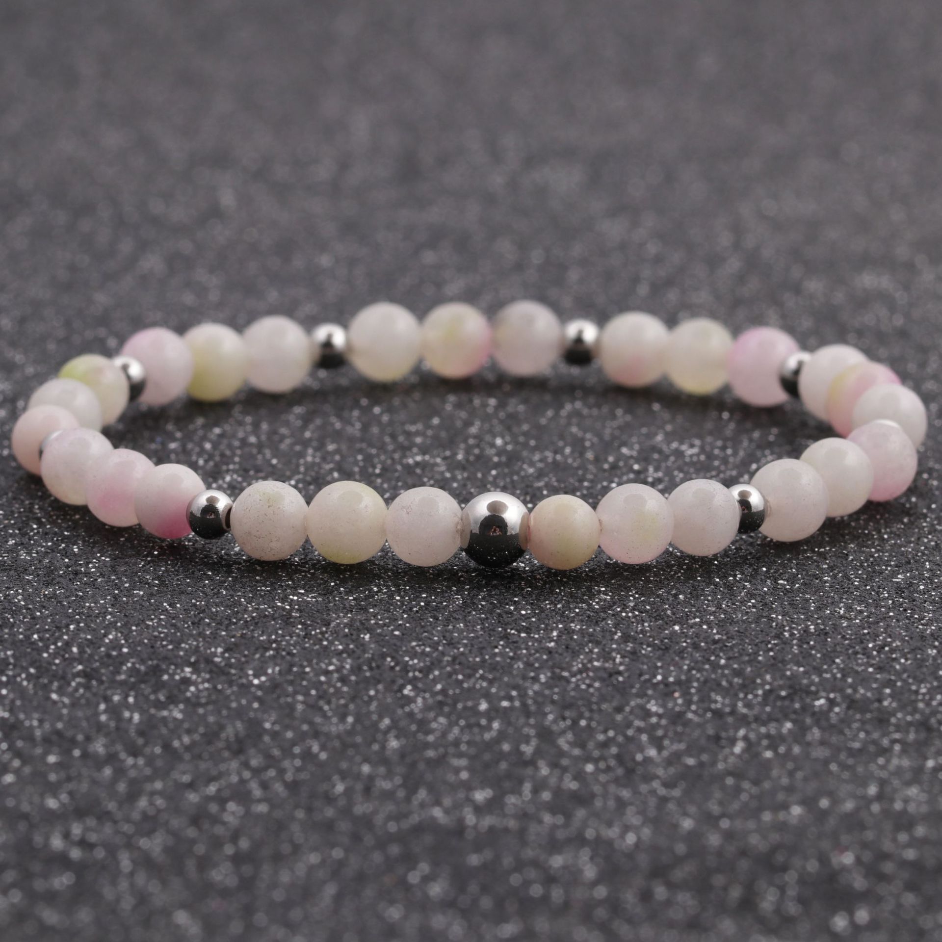 Europa y los Estados Unidos transfronterizos 6MM ojo de tigre ágata línea elástica cuentas pulseras pulseras granada brazalete de regalo para hombres y mujeres