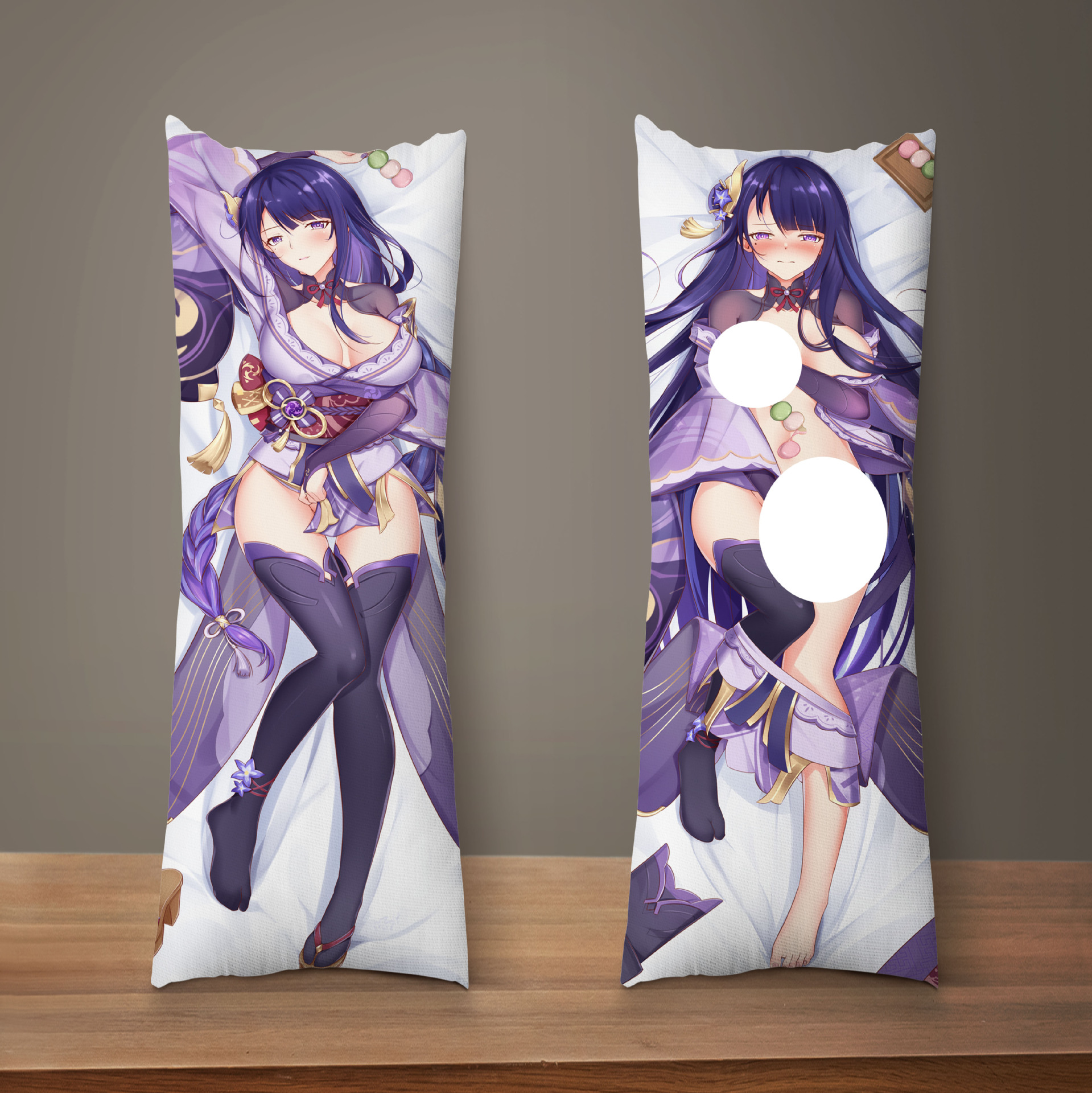 Coussin de Taille Réelle Genshin Impact - Housse de Coussin Raiden Shogun