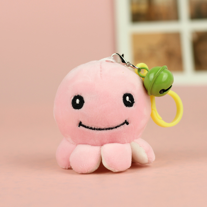 Internet celebridad lindo pulpo colgante felpa juguete muñeca bolsa colgante llavero muñeca al por mayor
