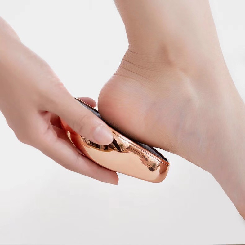 New sandstone exfoliating foot pad for heels and soles, multi-color, non-abrasive, foot scrubber for calluses and dead skin