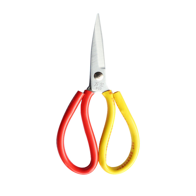 (2개) [완홍] 녹슬지 않는 가위 P02 망간강 전기도금된 스테인리스 가죽 가위 재단사 가위 가정용 주방 가위