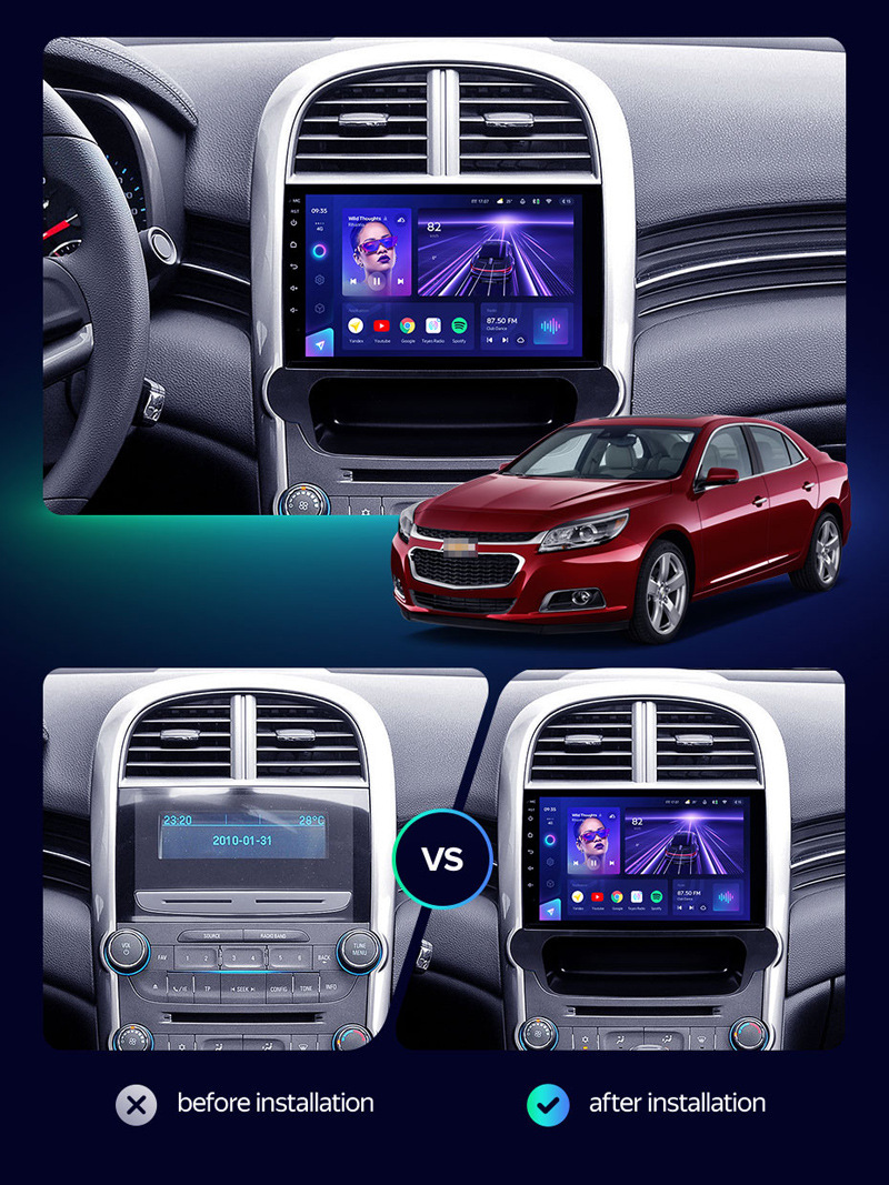 Suitable for Chevrolet 12-15 Malibu Car Navigation Carplay Radio Gps Smart Audio Video Dvd Navigation