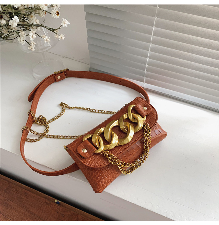 Fashion acrylic thick chain chest bagpicture9