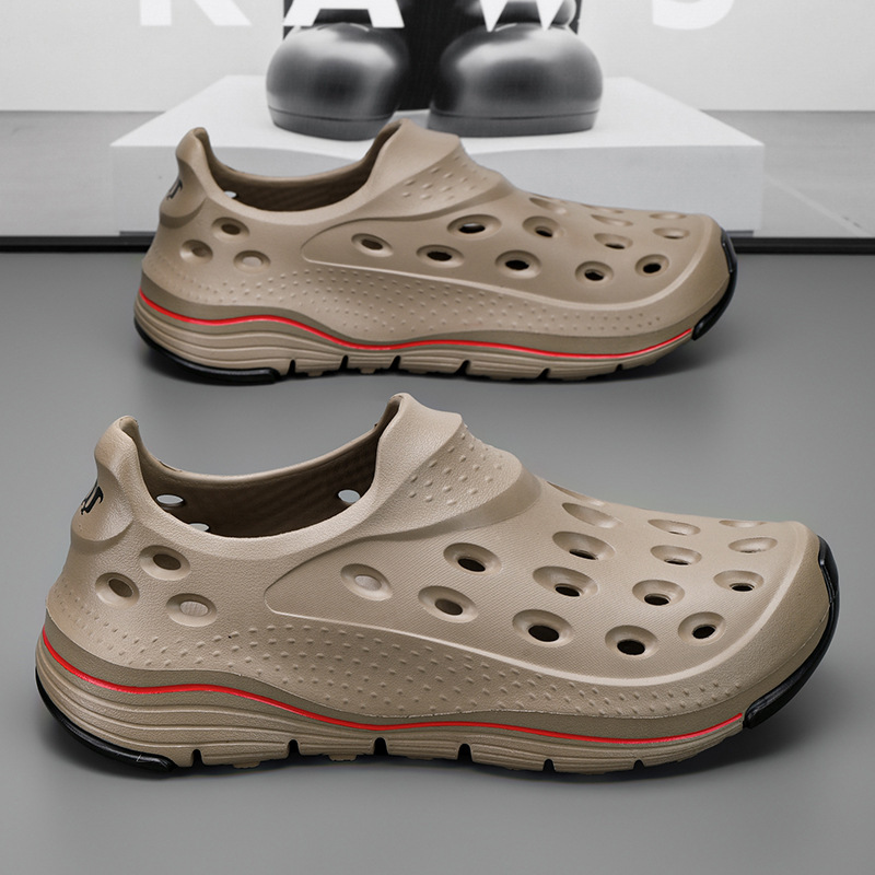 Cross-border high quality Men's Shoes Summer 2024 New Non-slip Cave Shoes Women's Soft Sole Outer Wear Beach Shoes Driving Sandals