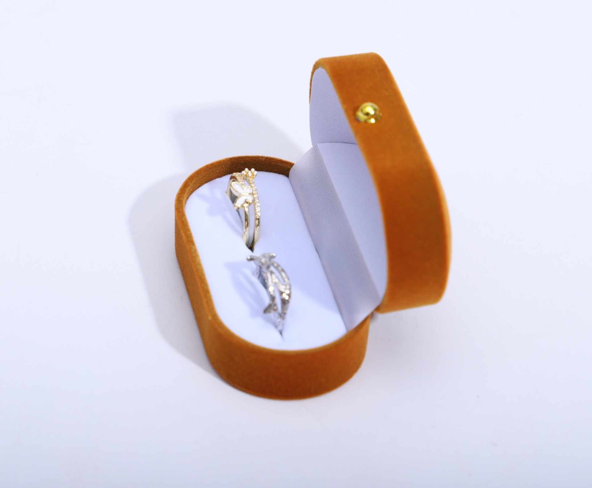 ゴールデンバックルベルベットジュエリーボックスイヤリングボックスネックレスボックスリングボックスイヤリングボックスベルベットジュエリー包装ボックスイヤリングボックス