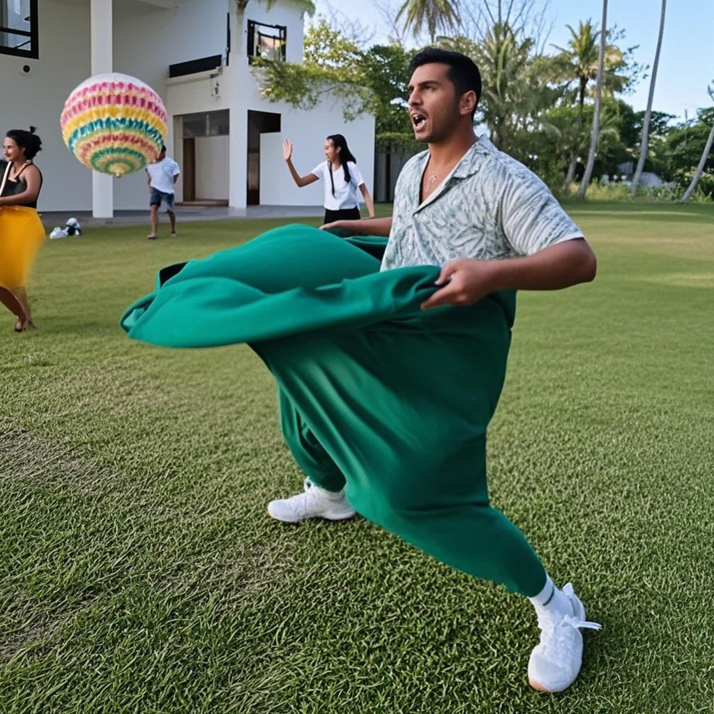 Juego de patio popular transfronterizo Granny Pants, equipo familiar de abuela para entretenimiento y ocio en el patio.