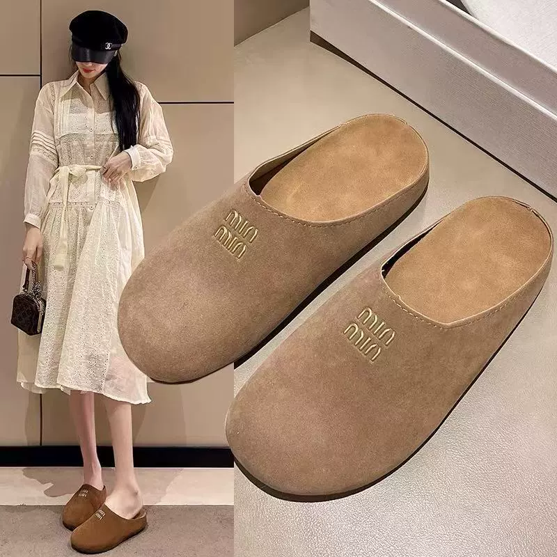 Туфли Birkenstock на толстой подошве, женские полутапочки с носком, новая весенне-летняя верхняя одежда 2025 года. Женские ленивые сандалии Birkenstock без шнуровки.