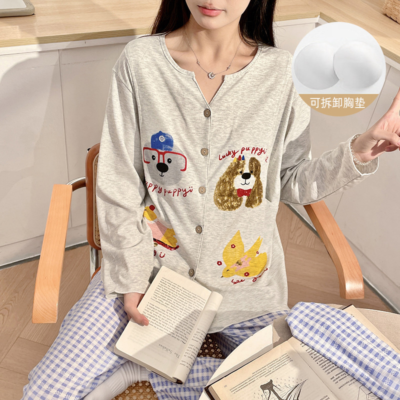 Summer Modal Maternity Wear for Postpartum Women in August, Nursing Maternity Sleepwear for Pregnant and Postpartum Women