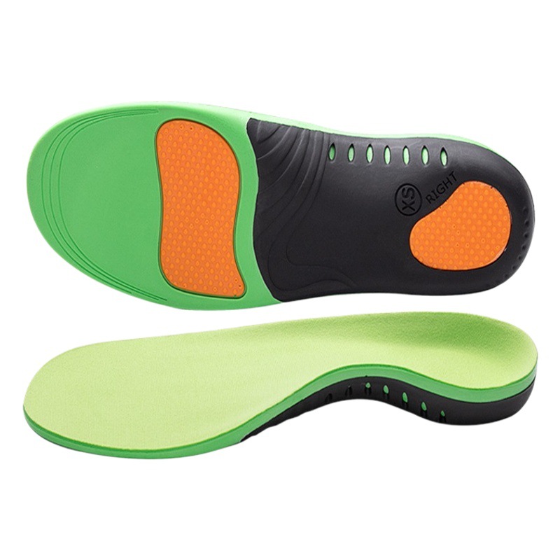 Flat Foot Improvement Insoles, Arch Support, Leg Shape Improvement for Men and Women, Shock-Absorbing Insoles, Customizable Sports Full Insoles