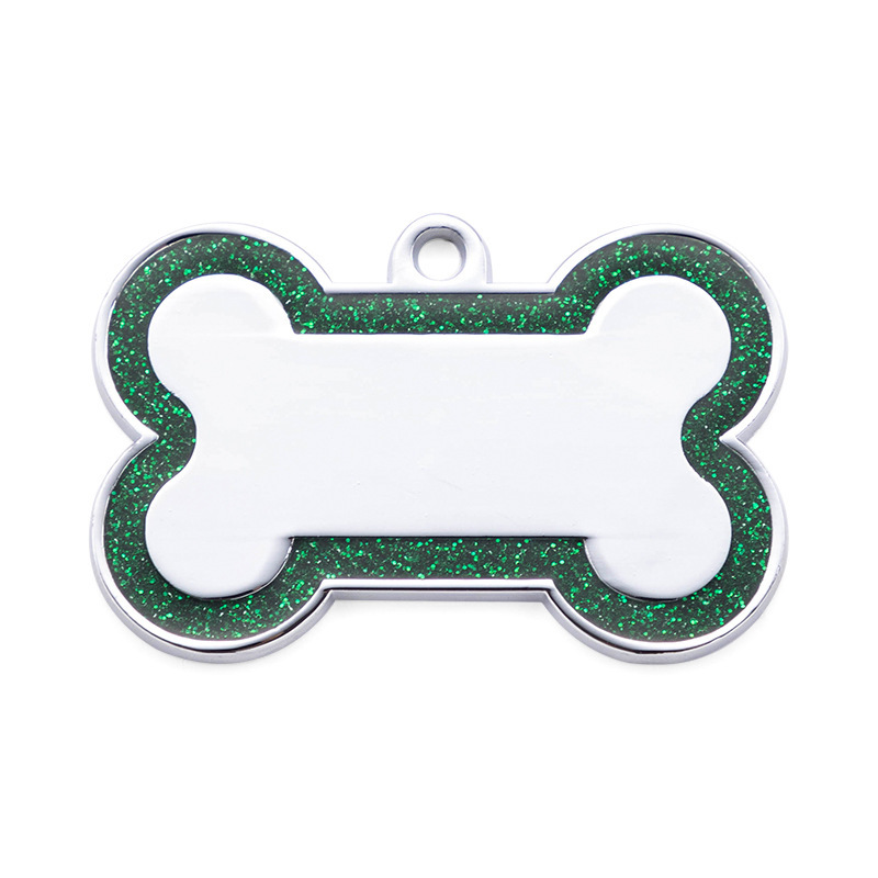 Hueso de acero para mascotas para perros tarjeta de identificación de hueso para perros tarjeta de metal para perros tarjeta de colgar accesorios