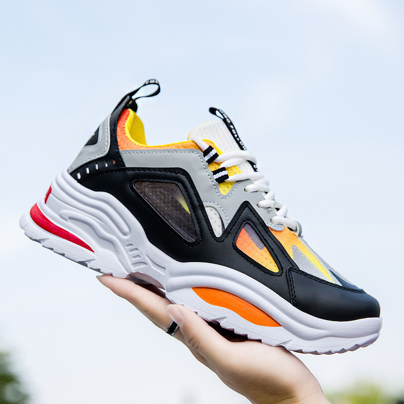 Autumn New Dad Student Fashion Sports Casual Large Comfortable Outwear Running Trendy Men's Shoes_voghion.com