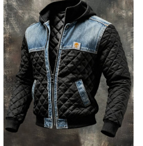 Europa y los Estados Unidos de la nueva explosión de ropa de hombre invierno chaqueta de invierno con chaqueta con capuchón gruesa