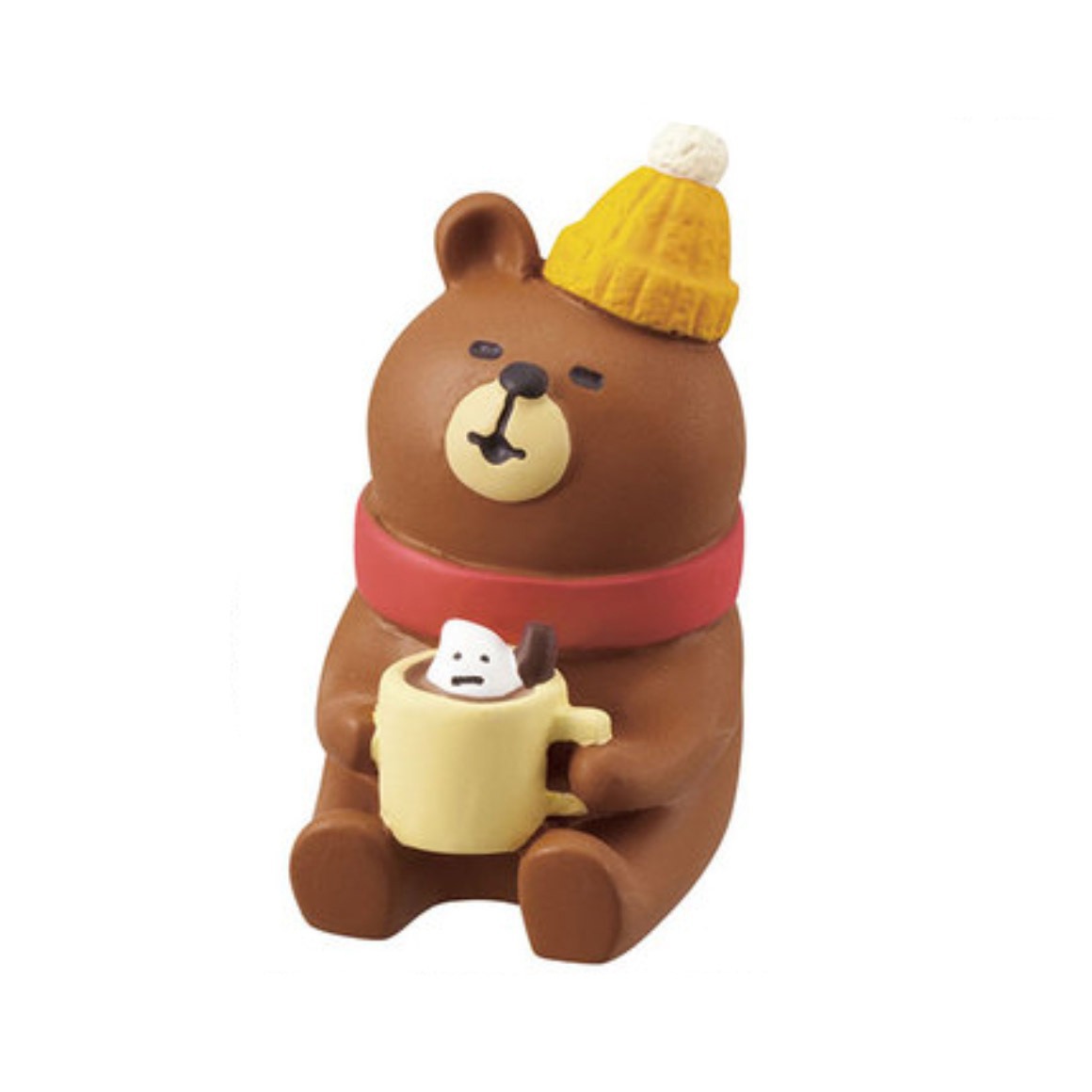 흰색 컵 회색곰