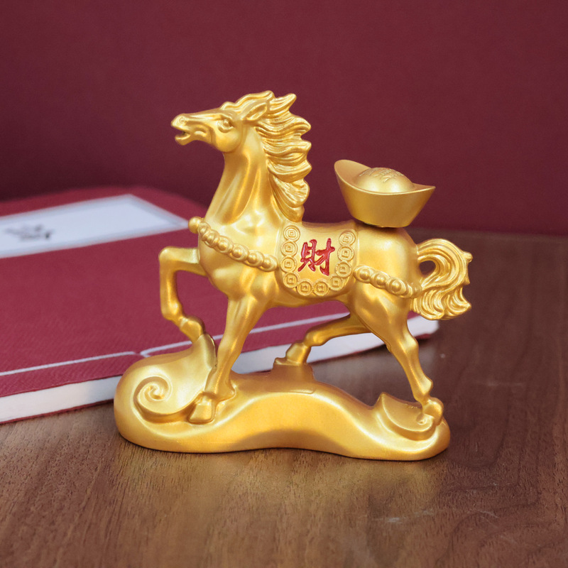 軽くて豪華なモダンな馬の装飾品、すぐに金持ちになる装飾品、すぐに金持ちになる装飾品、ワインキャビネット、リビングルーム、家の装飾工芸品|undefined