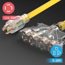 �l늙C���L�Դ��L14-30P / 4 �� 5-20R/5-15R�����o��·���L��ʽ