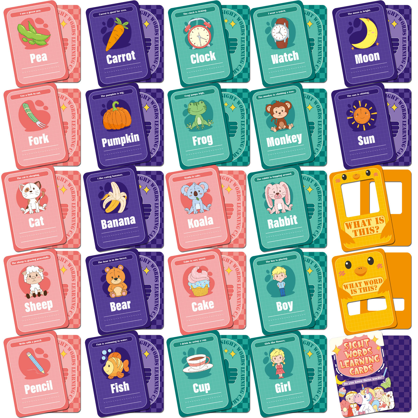 Cognitive Communication Cards For Parent-child Interaction 50 Pcs_voghion.com