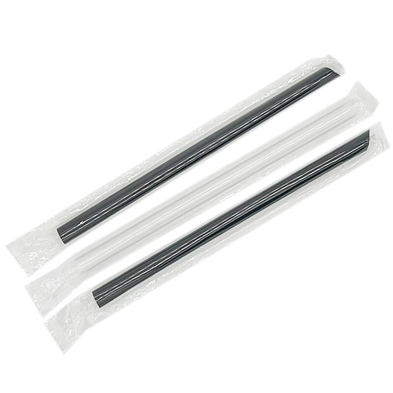 Disposable pearl milk tea large straw 1.2cm diameter transparent…