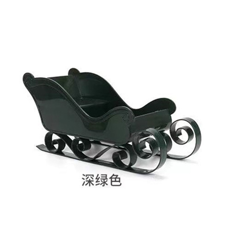 Trineo de Navidad transfronterizo decoración de trineo de plástico trineo de Navidad mini accesorios de trineo al por mayor