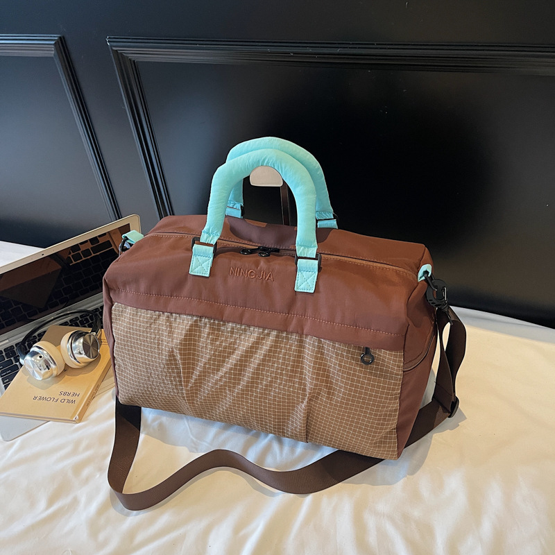健身包干湿分离游泳运动包女收纳户外包训练包大容量手提旅行袋男|undefined