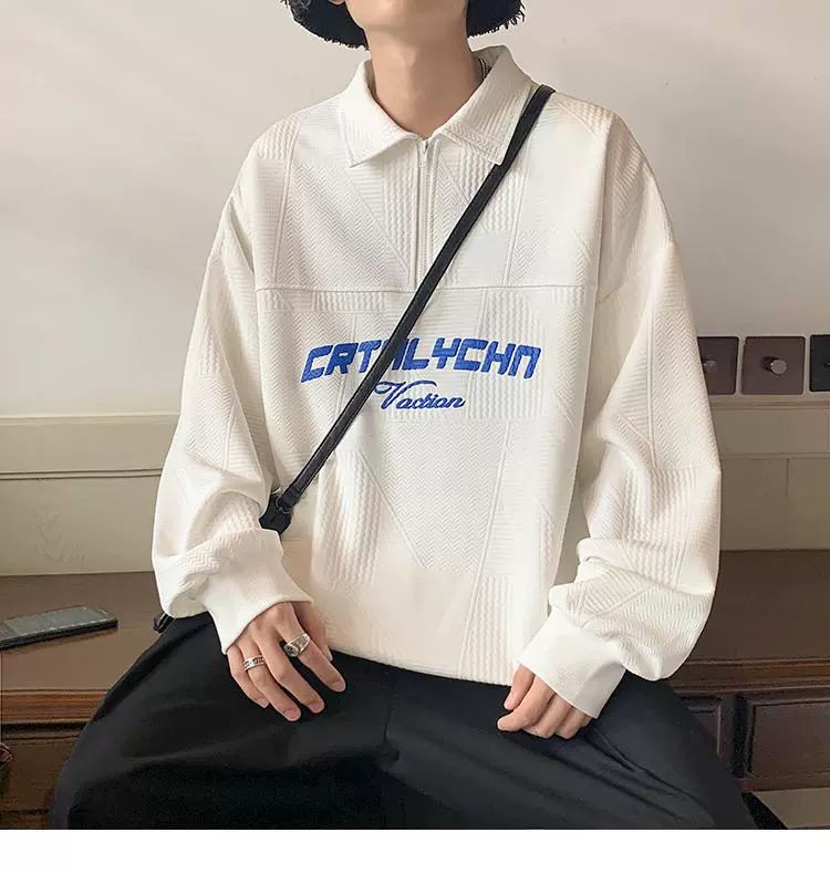 Versatile outfit with POLO Collar Sweater