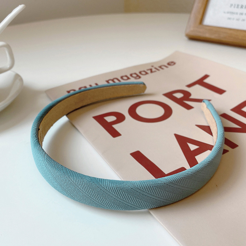 Light blue oblique lines-hair hoop