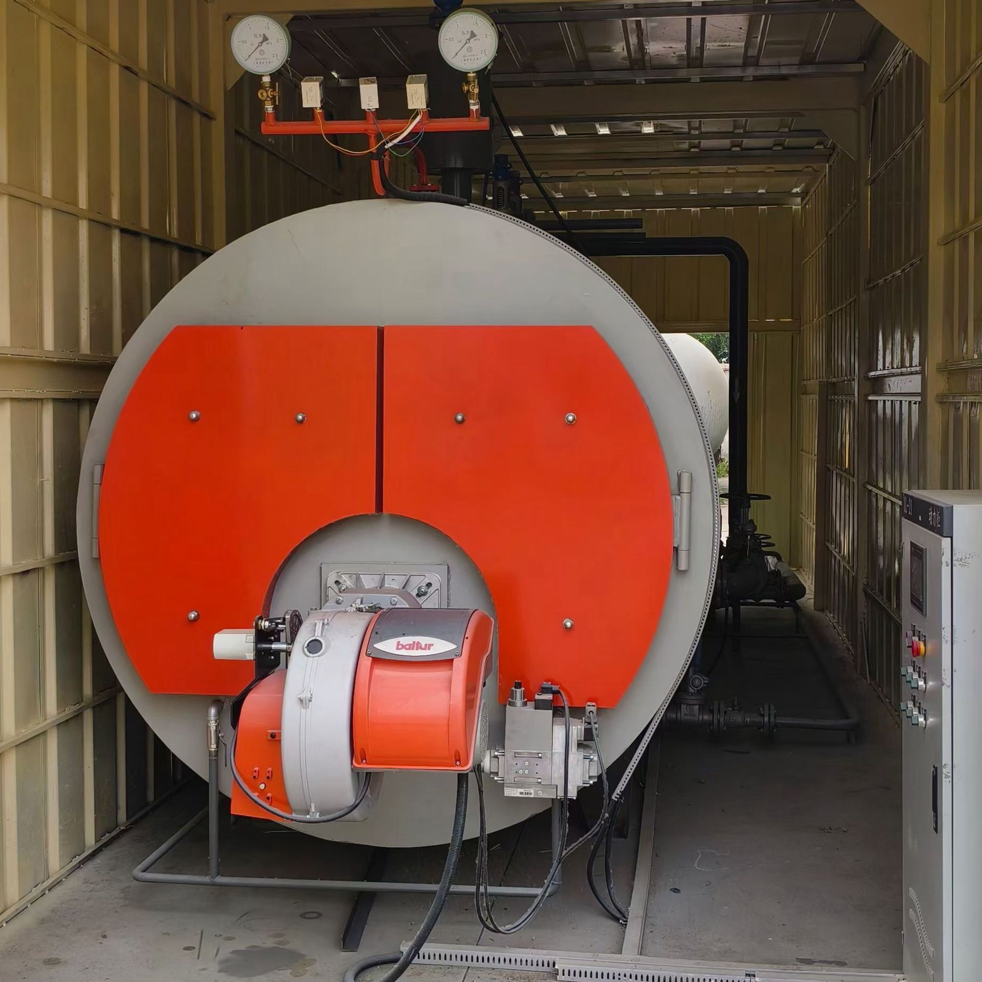 【厂家批发】1吨燃气常压采暖热水锅炉全套多少钱